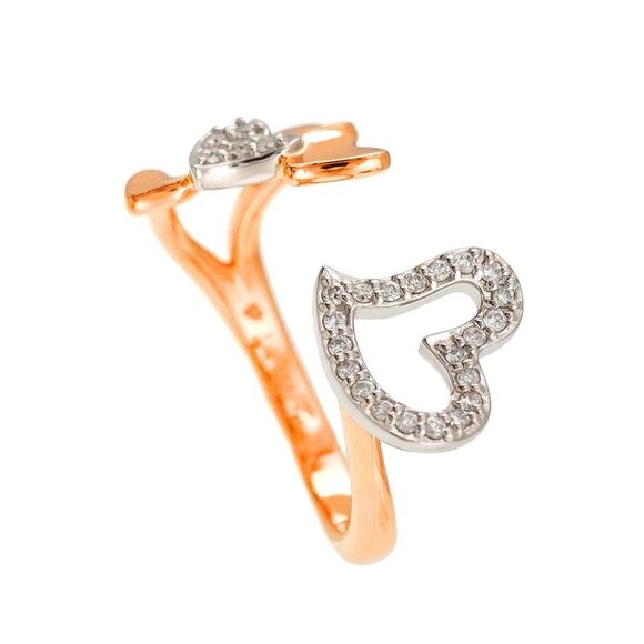 Sirena Azzurro Diamond 0.16ct Ring Pt 18K PG 750 Size6-6.25(US) 90276475 - Picture 2 of 8